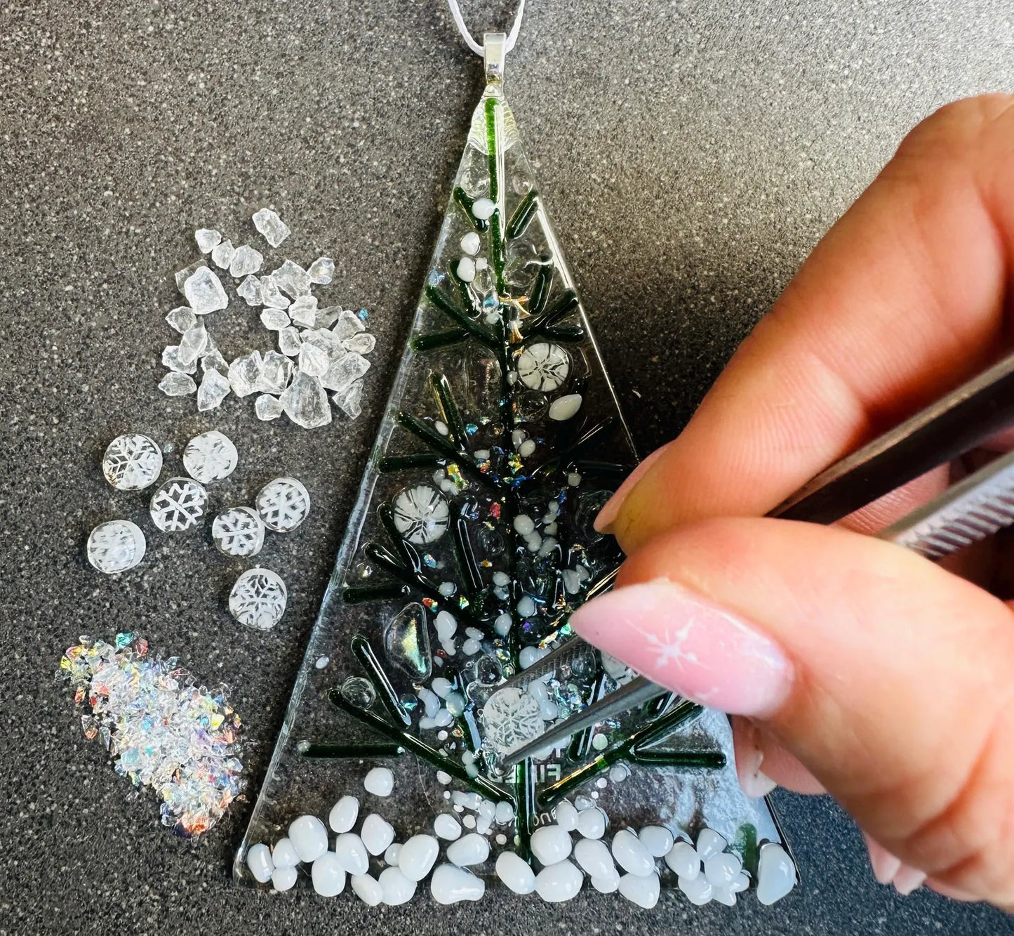 White and Green Christmas Tree Kit