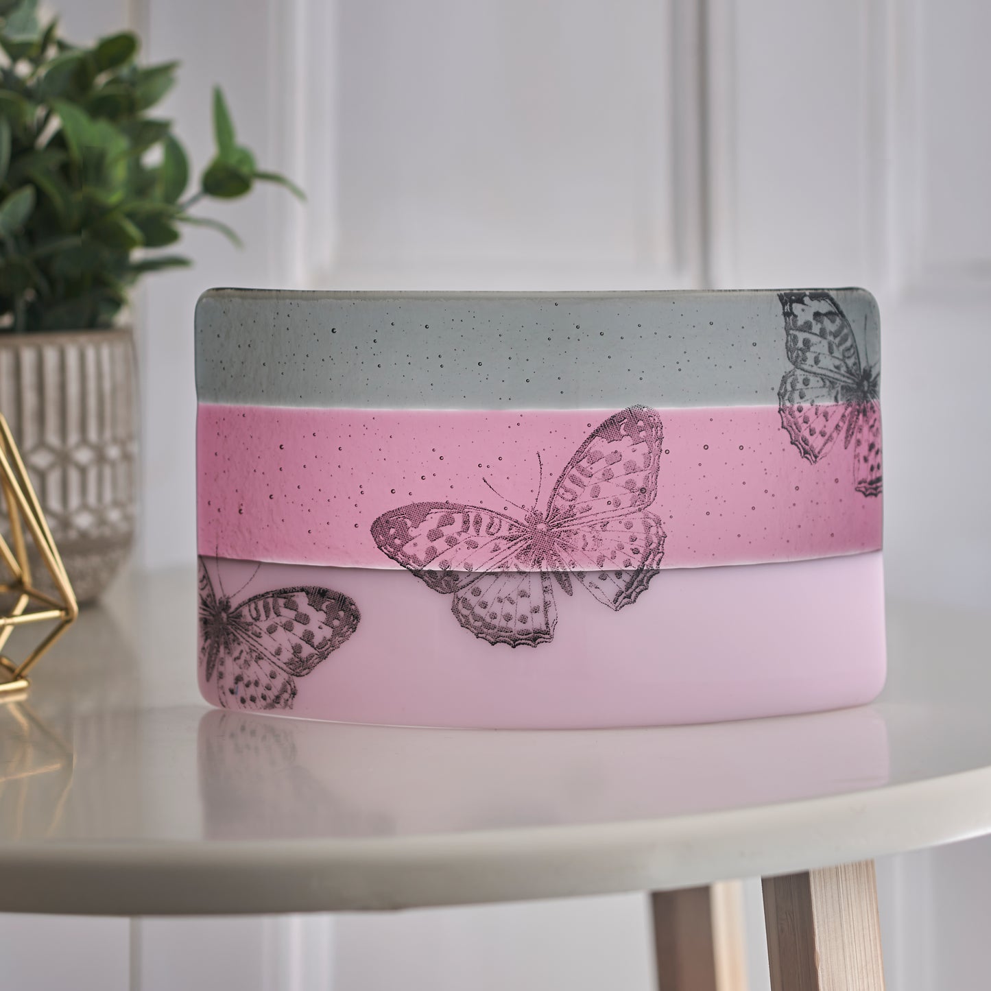 SALE Pink Butterfly Large Curve