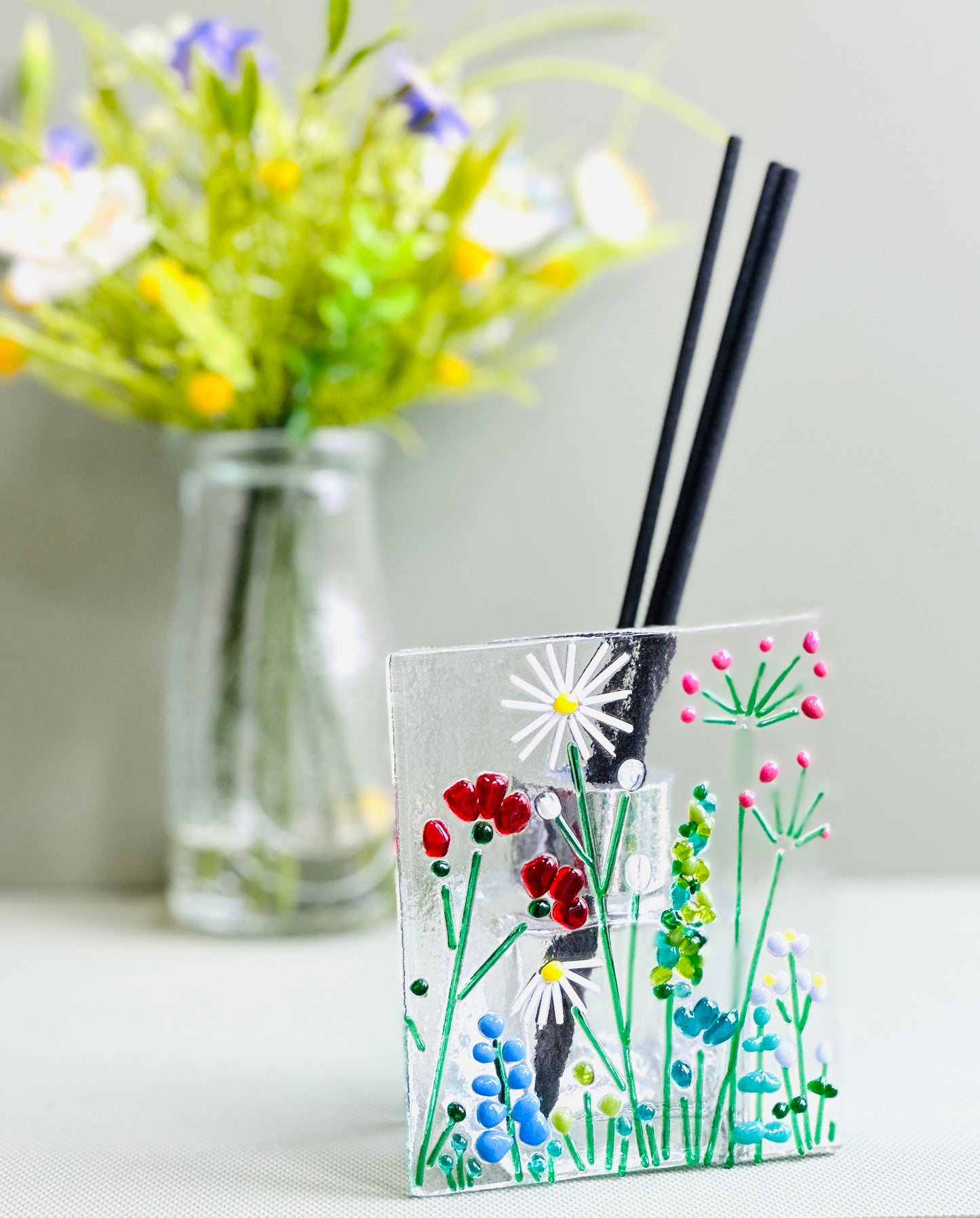 Fused Glass Spring glass Diffuser Kit – DIY Diffuser glass kit