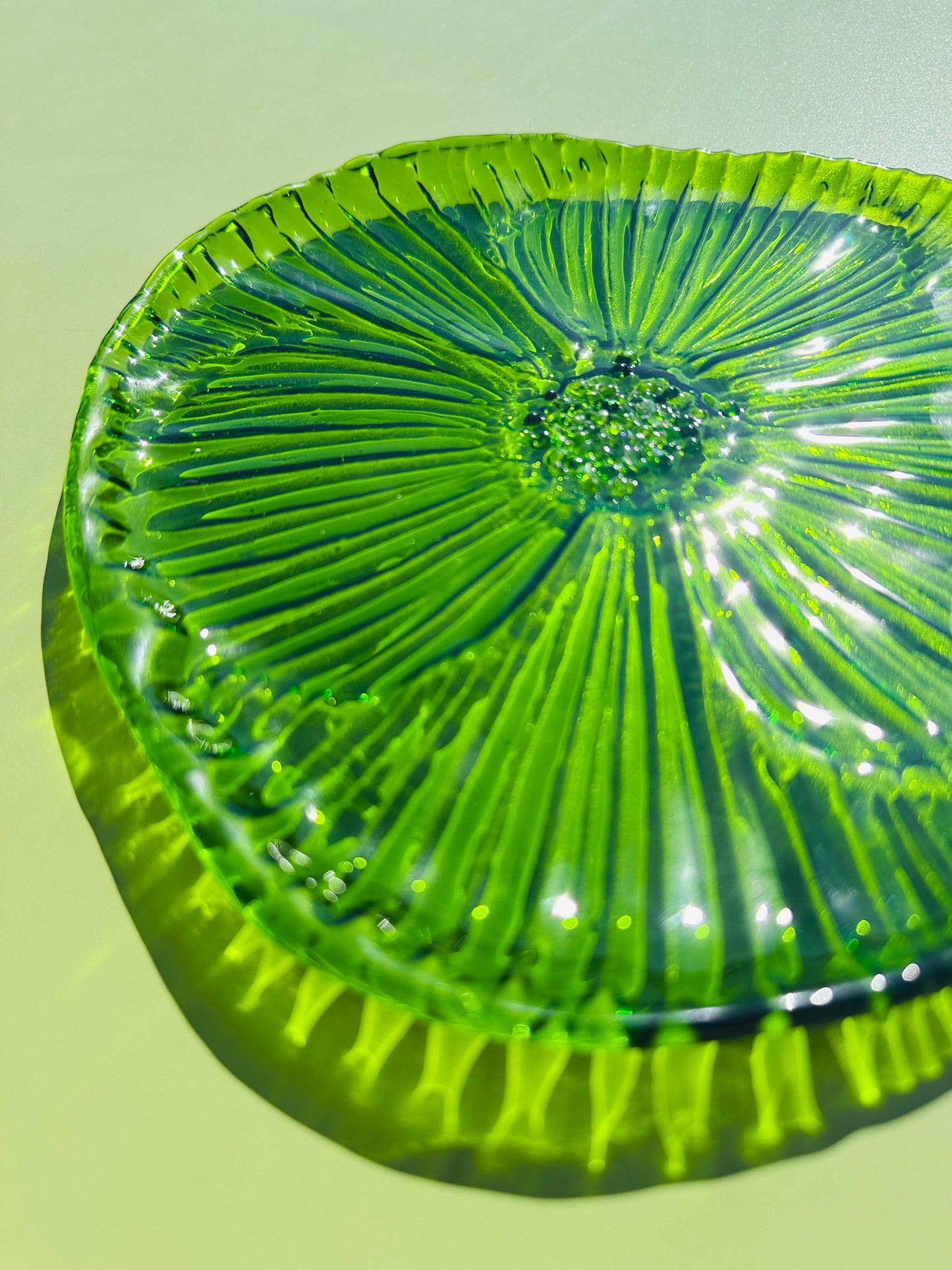 PRE ORDER - Spring Green Fused Glass Dish