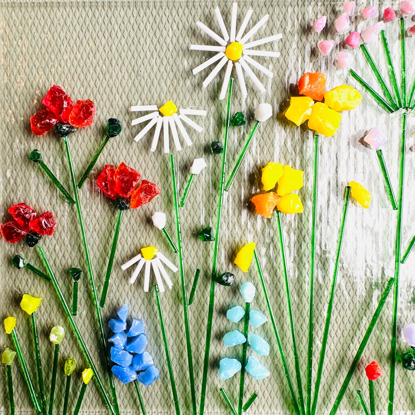 Fused Glass Spring Flower Tea Light – glass kit