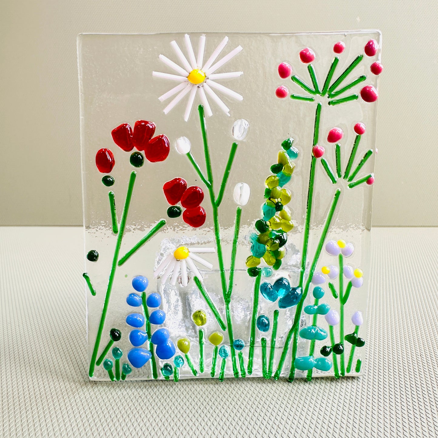 Fused Glass Spring Flower Tea Light – glass kit
