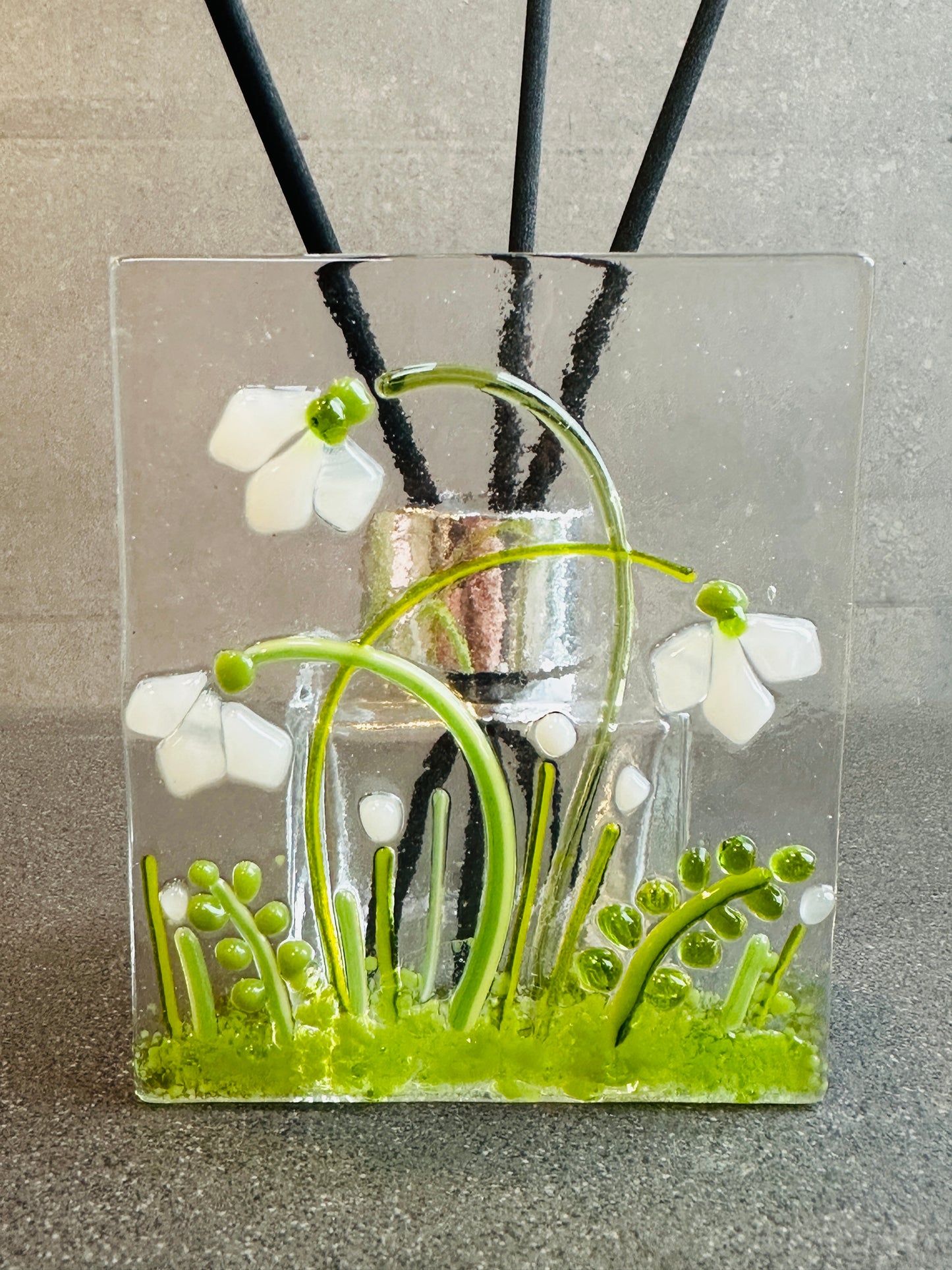 Fused Glass Snowdrop Diffuser Kit – DIY Diffuser glass kit