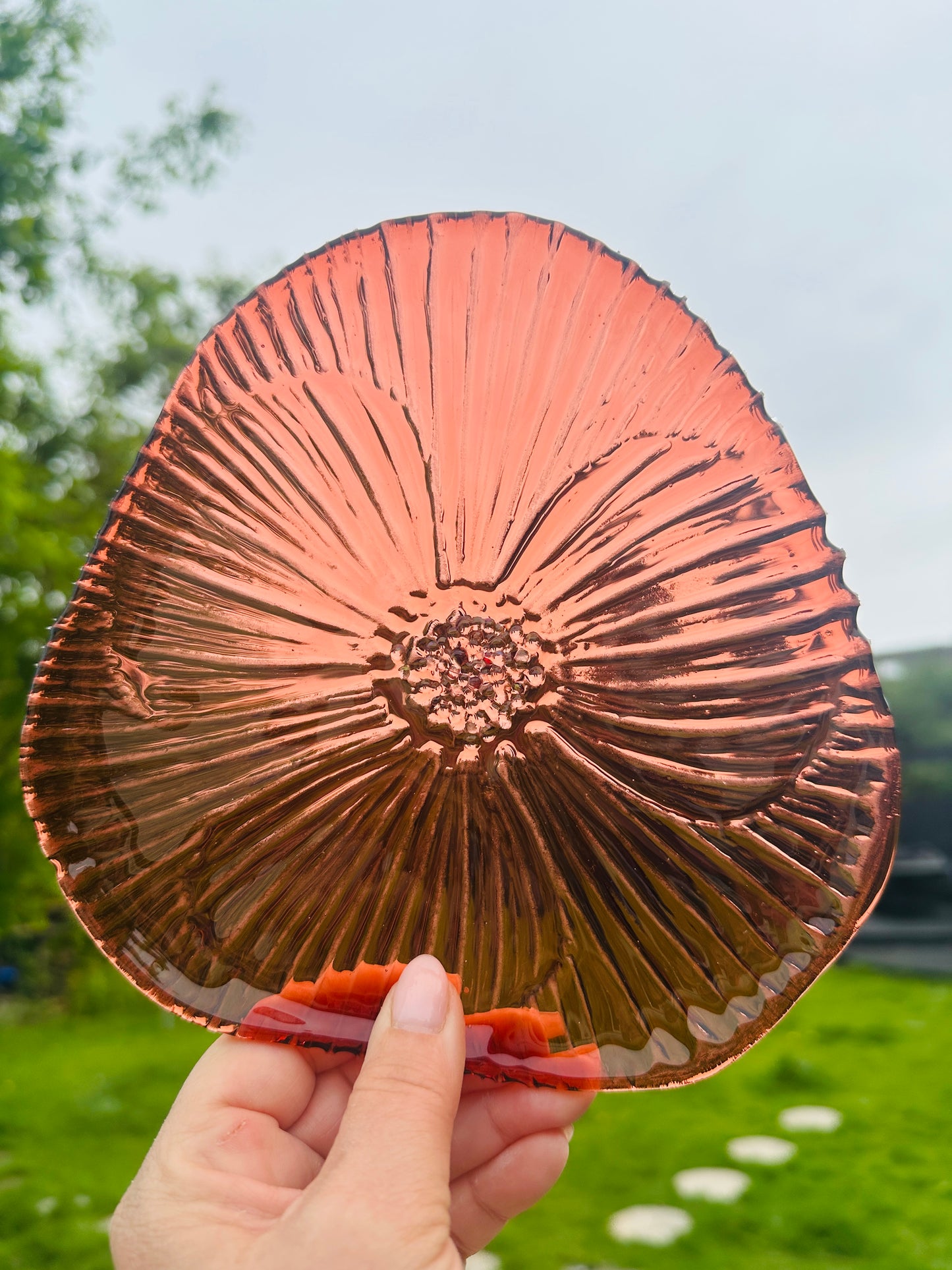 PRE ORDER - Coral Fused Glass Dish