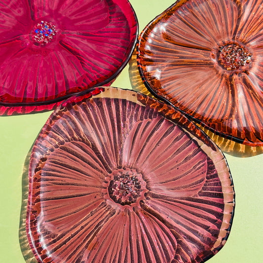 PRE ORDER - Ruby Pink Fused Glass Dish