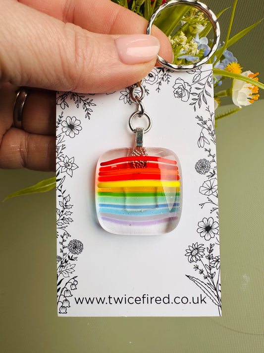 SALE Rainbow Keyring