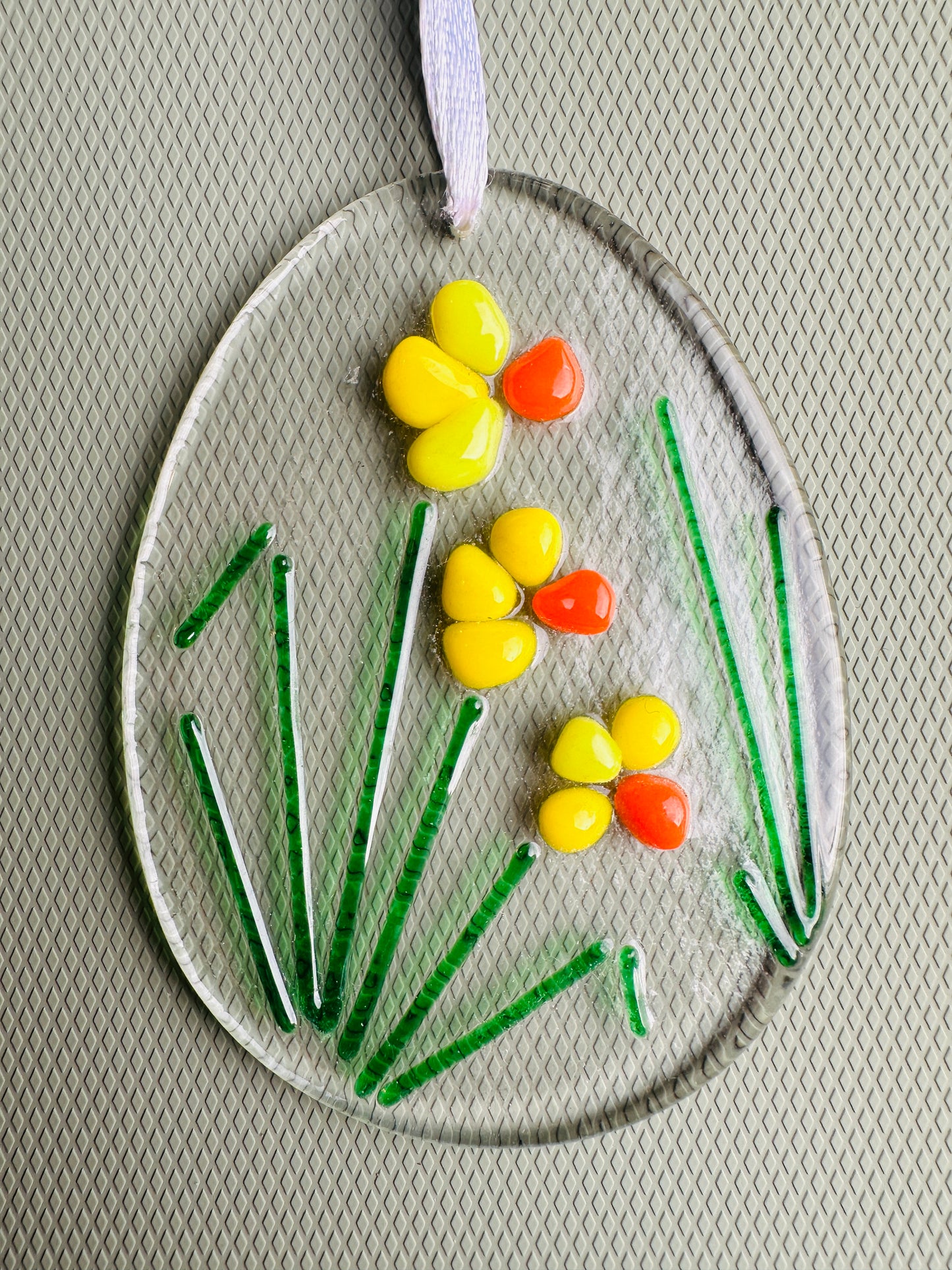Fused Glass Easter Egg Make at Home Kit – Spring Hanging Decoration