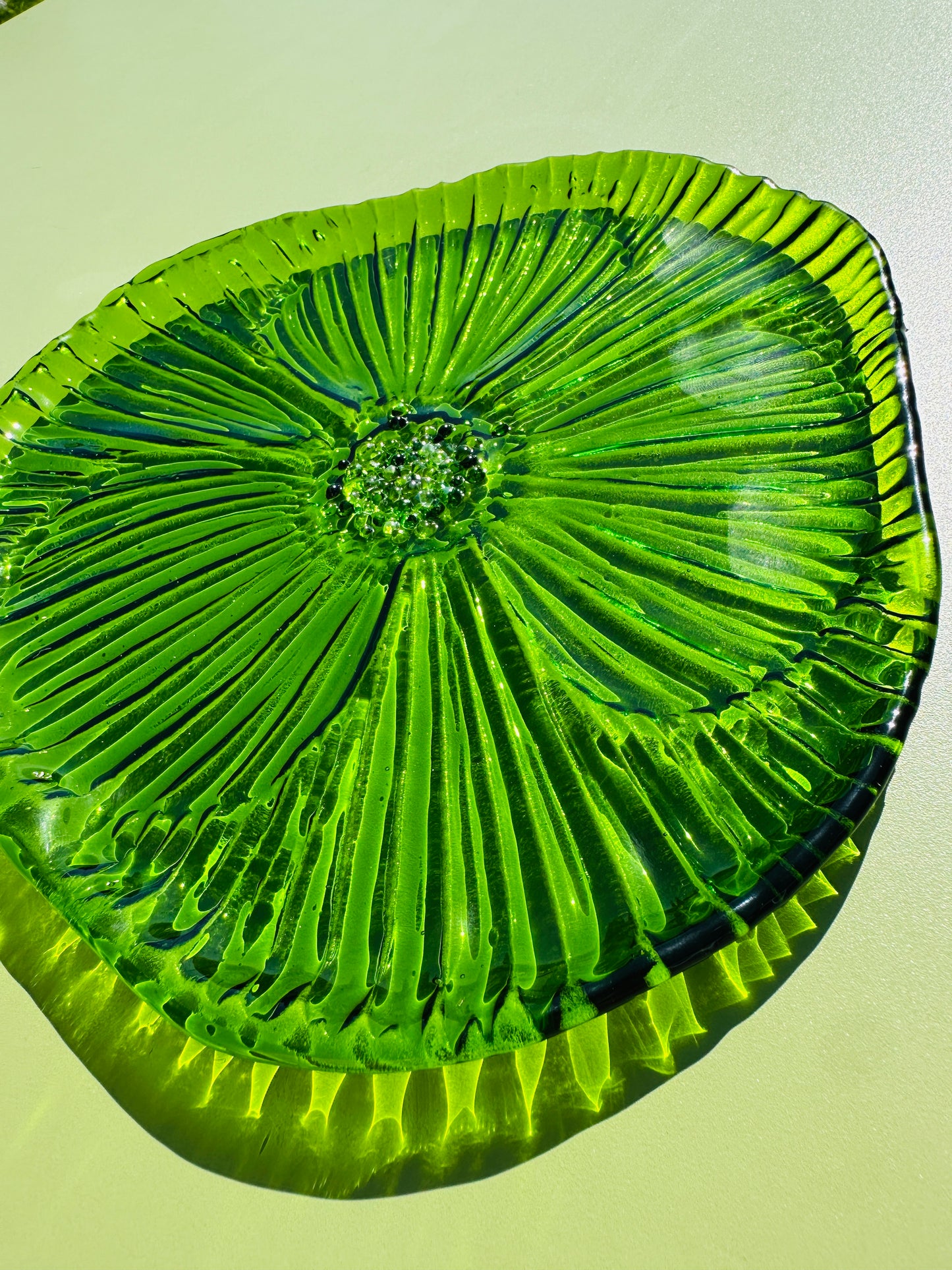 PRE ORDER - Spring Green Fused Glass Dish