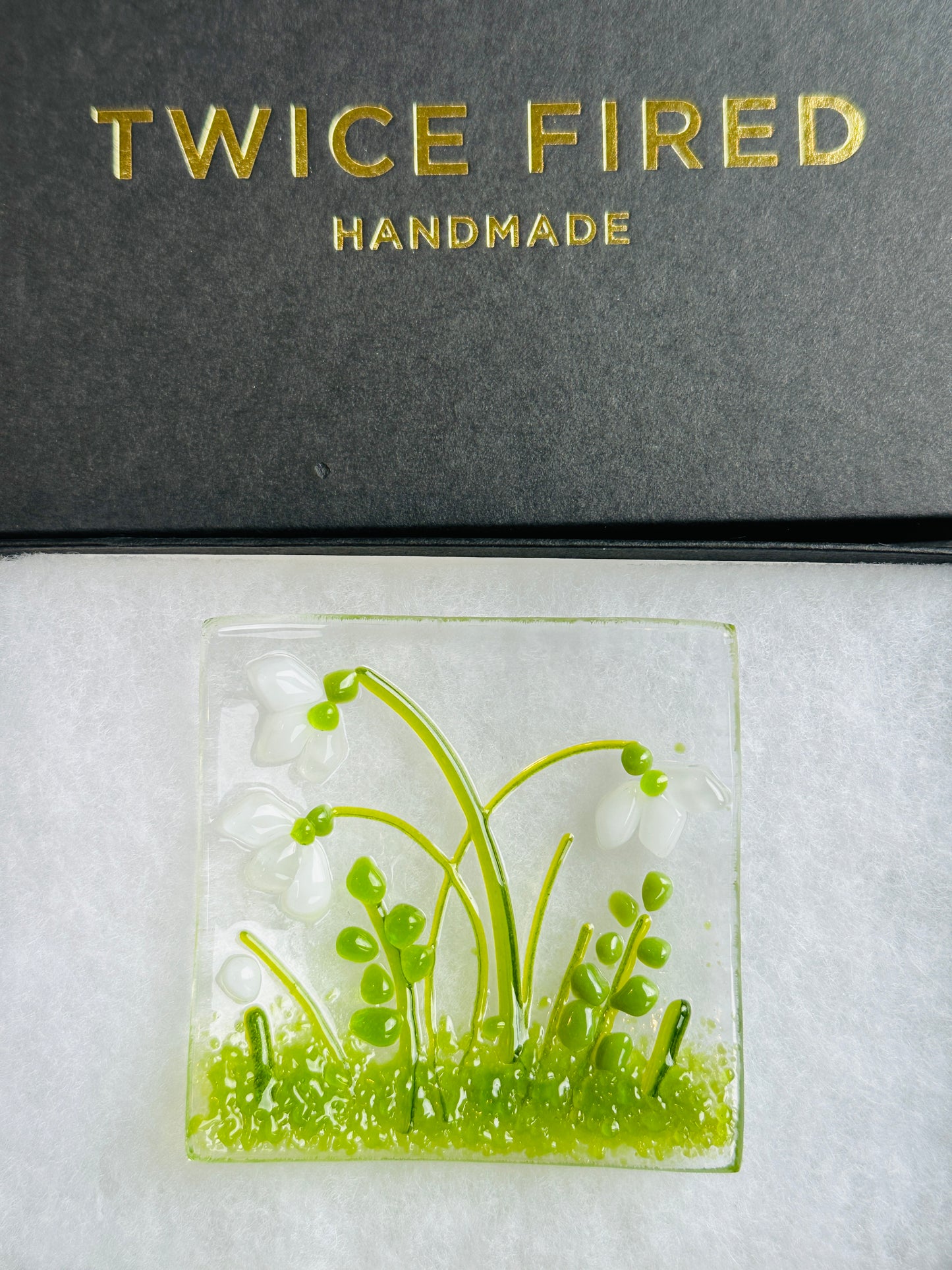 Snowdrop glass bowl