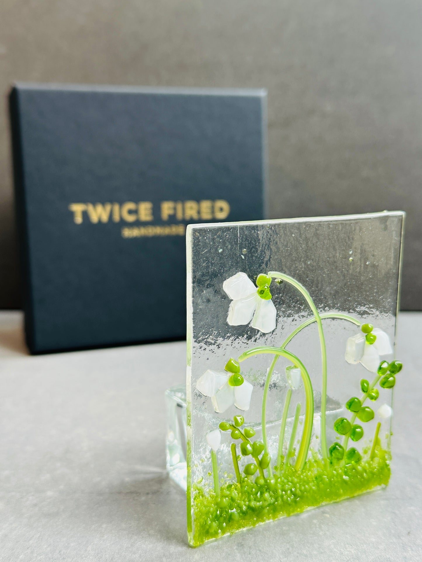 Fused Glass Snowdrop Tea Light – DIY Diffuser glass kit