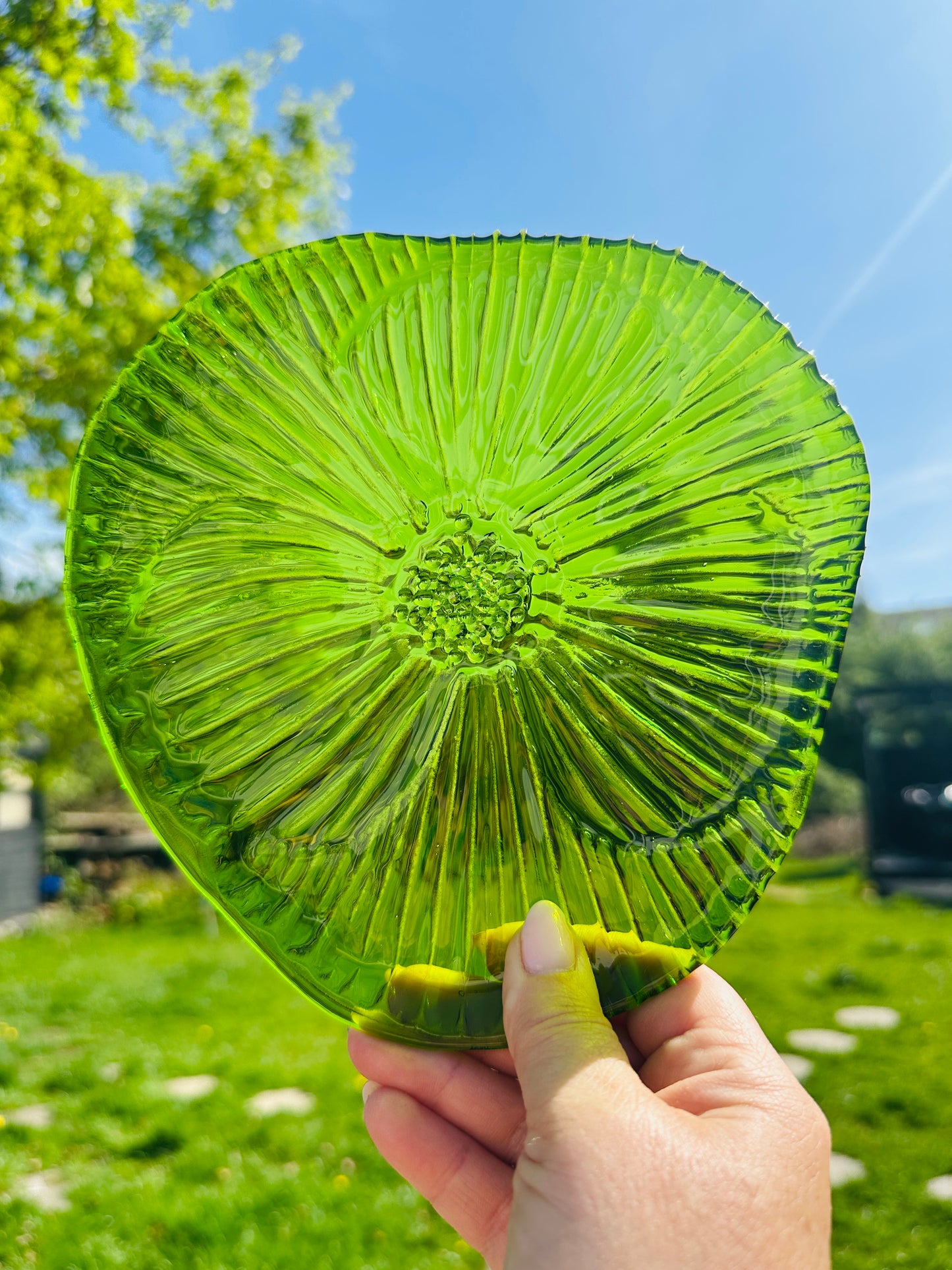 PRE ORDER - Spring Green Fused Glass Dish