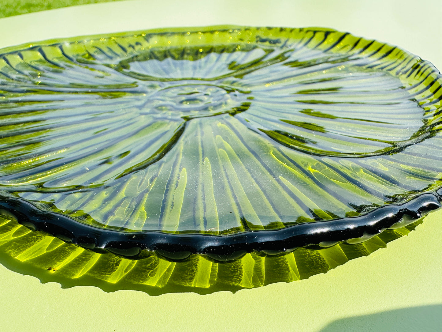 PRE ORDER - Fern Green Fused Glass Dish