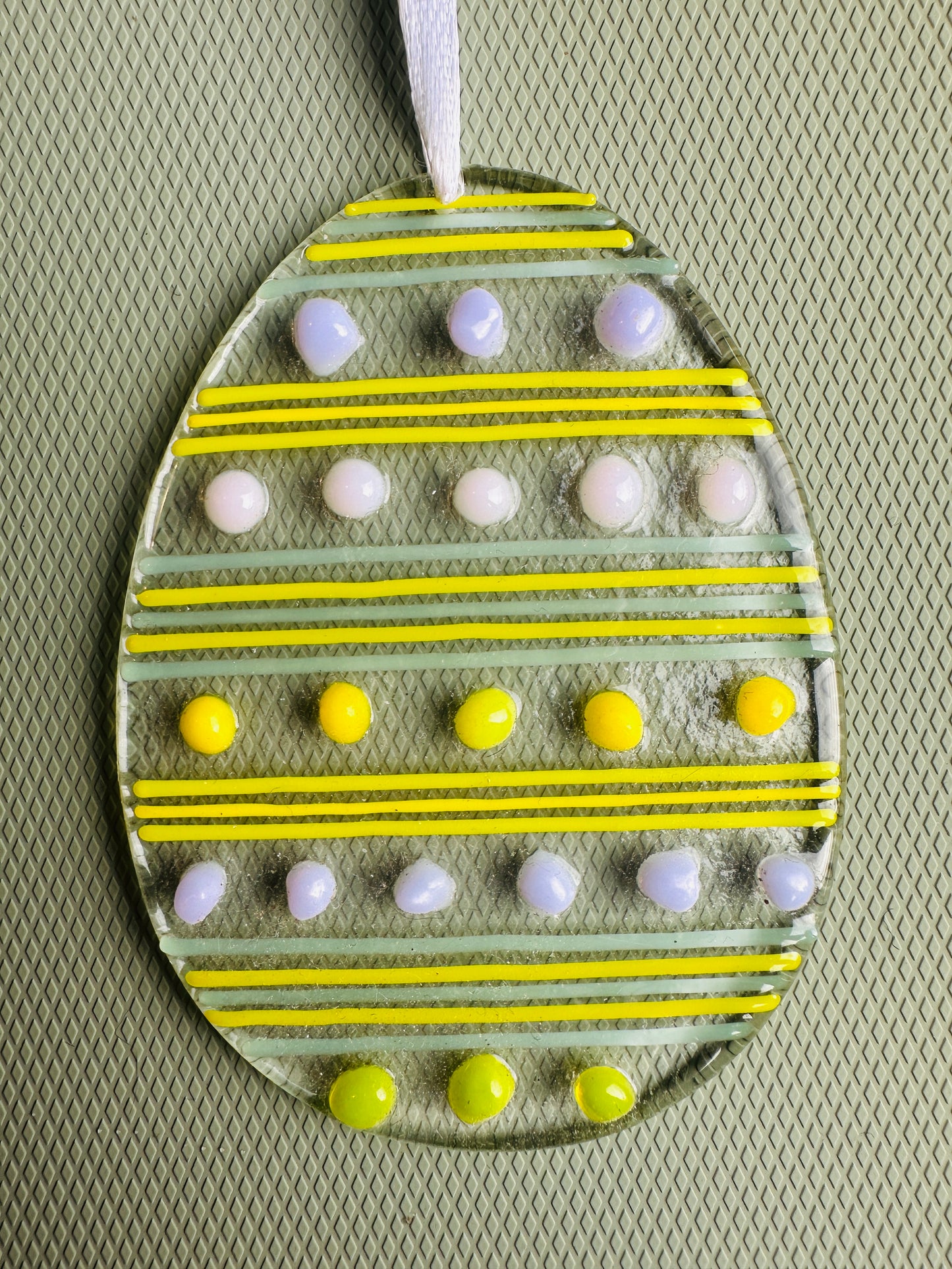 Fused Glass Easter Egg Make at Home Kit – Spring Hanging Decoration