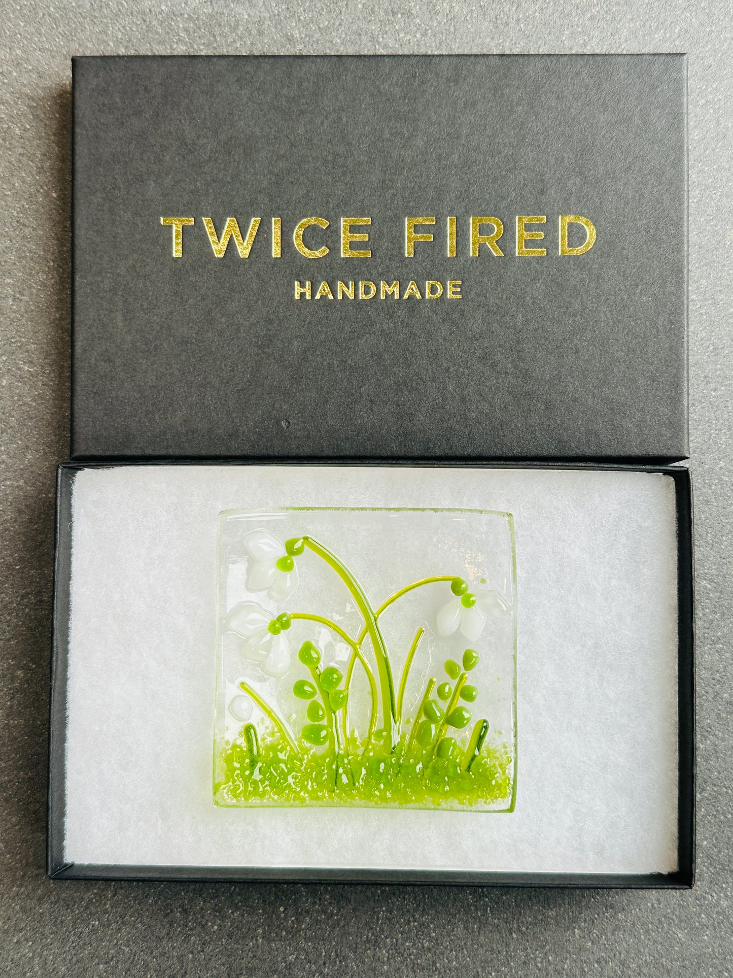 Snowdrop glass bowl