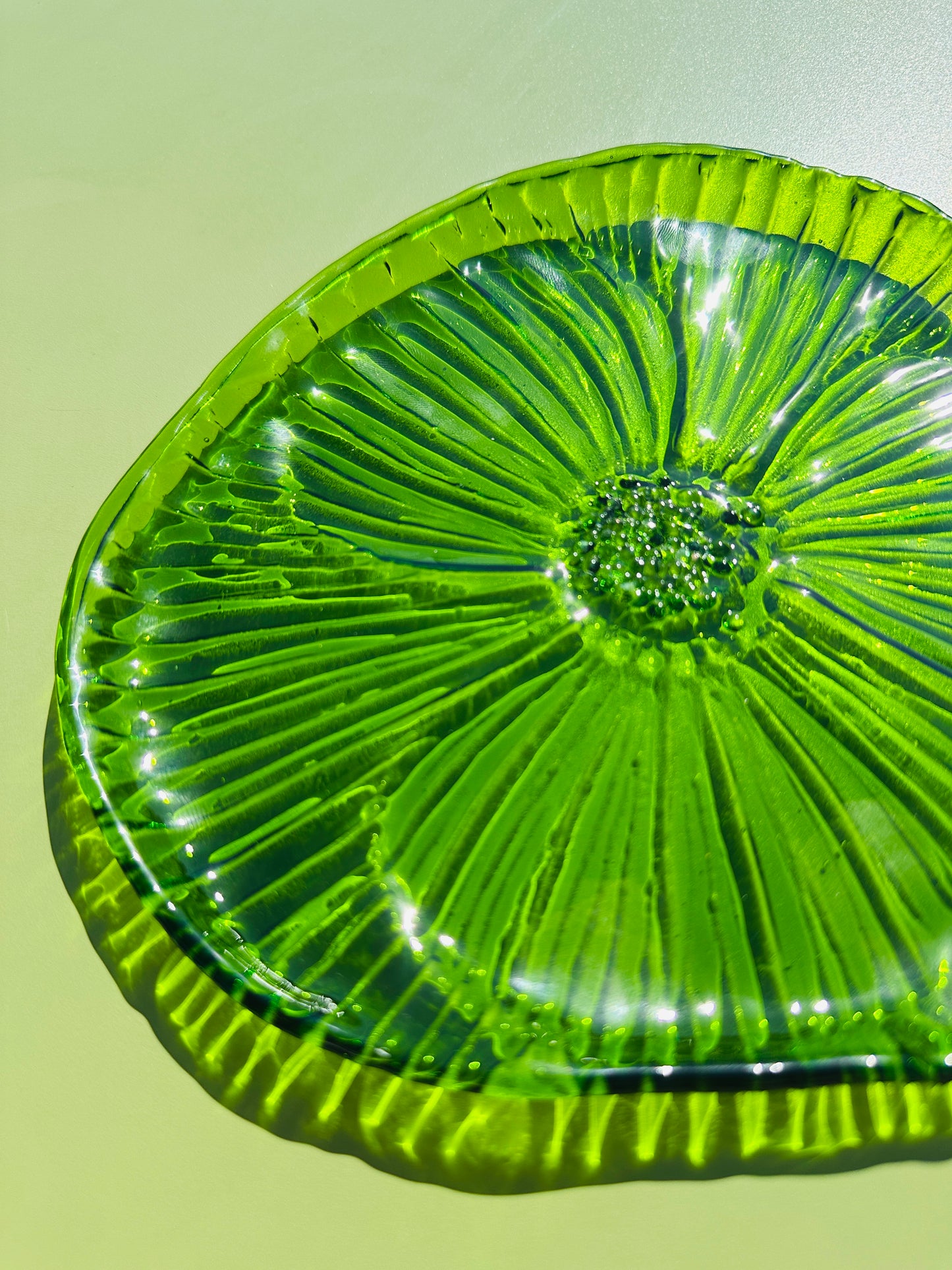 PRE ORDER - Spring Green Fused Glass Dish