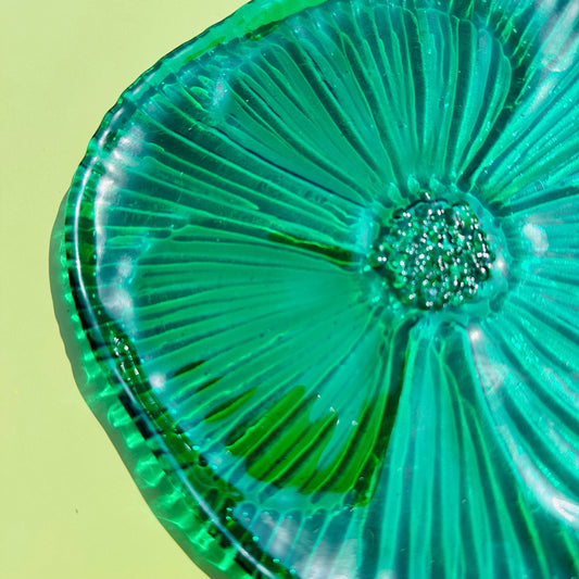 PRE ORDER - Emerald Green Fused Glass Dish