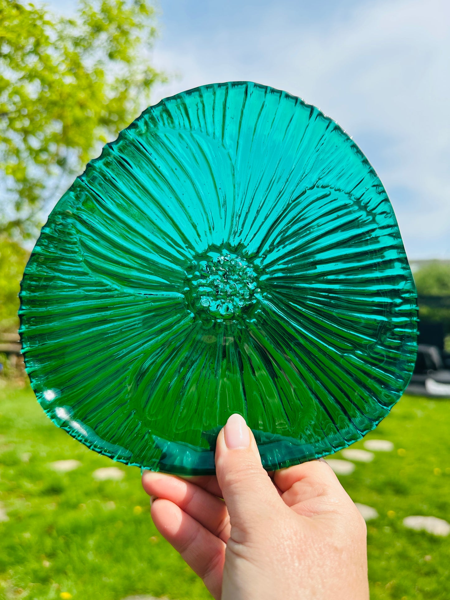 PRE ORDER - Emerald Green Fused Glass Dish