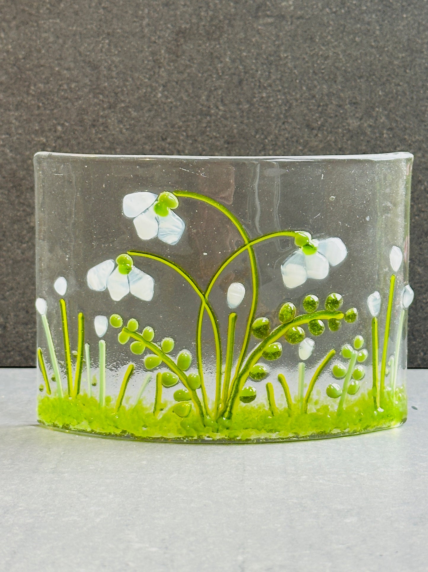 Snowdrop glass medium curve
