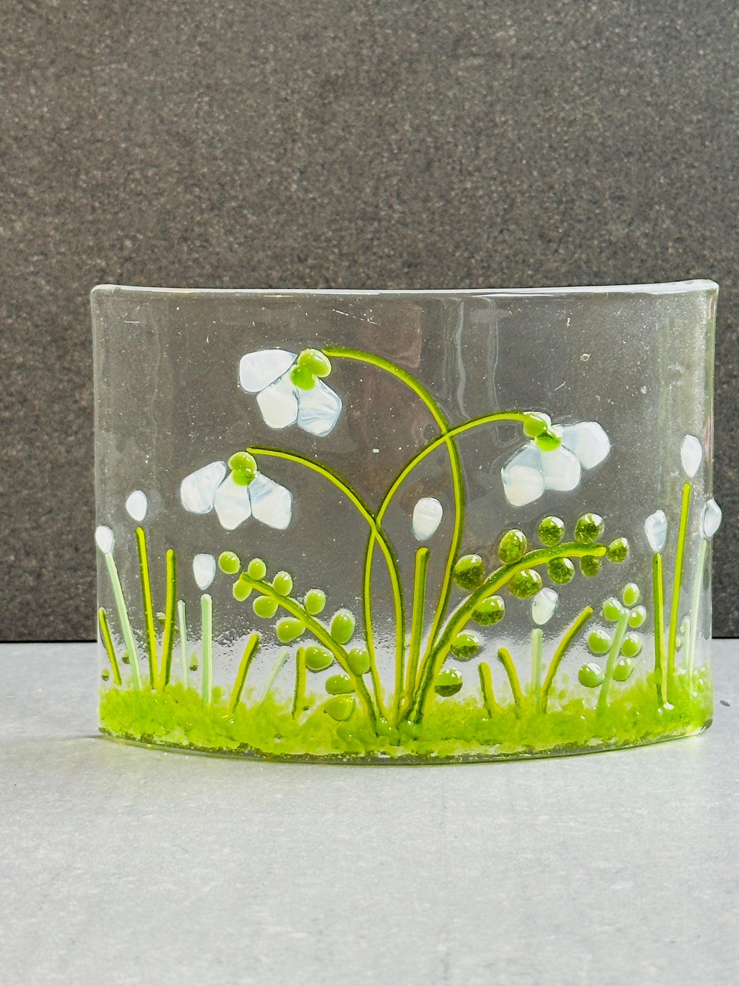 Snowdrop glass medium curve