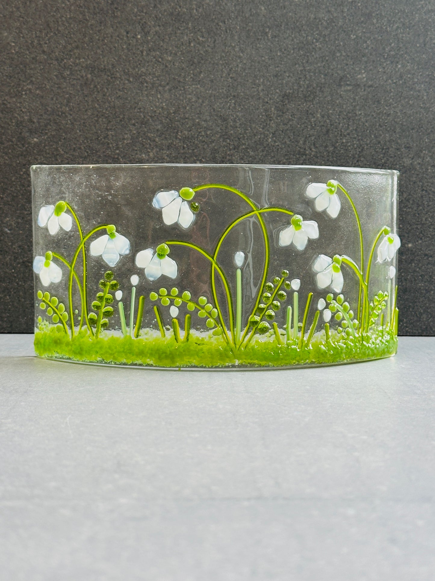Snowdrop glass Large curve