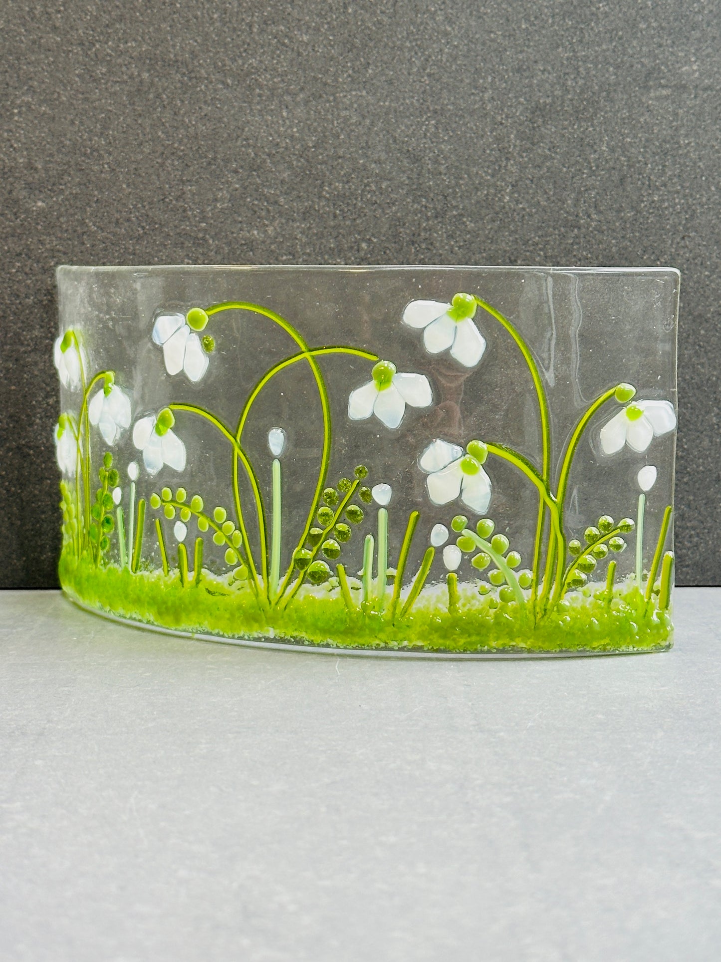 Snowdrop glass Large curve