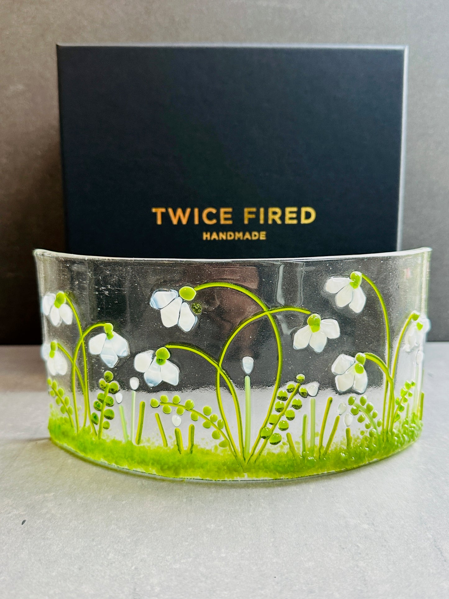 Snowdrop glass Large curve