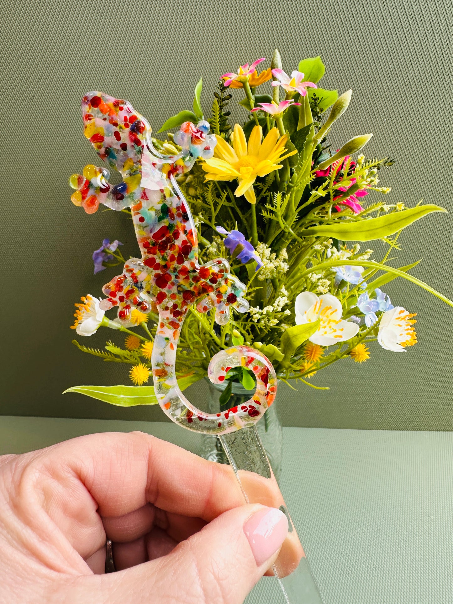 SALE Gecko plant pot decoration