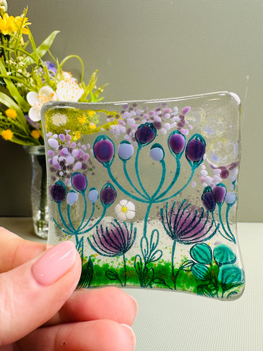 SALE Purple Summer Meadow Jewellery Dish