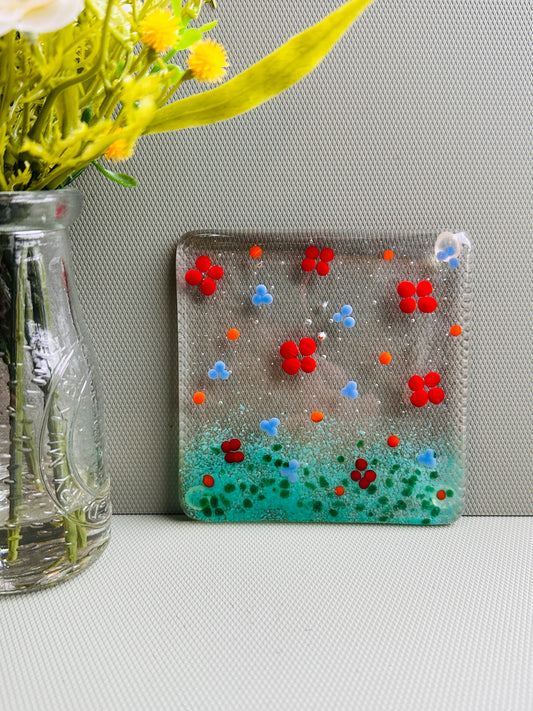 SALE Floral Coaster