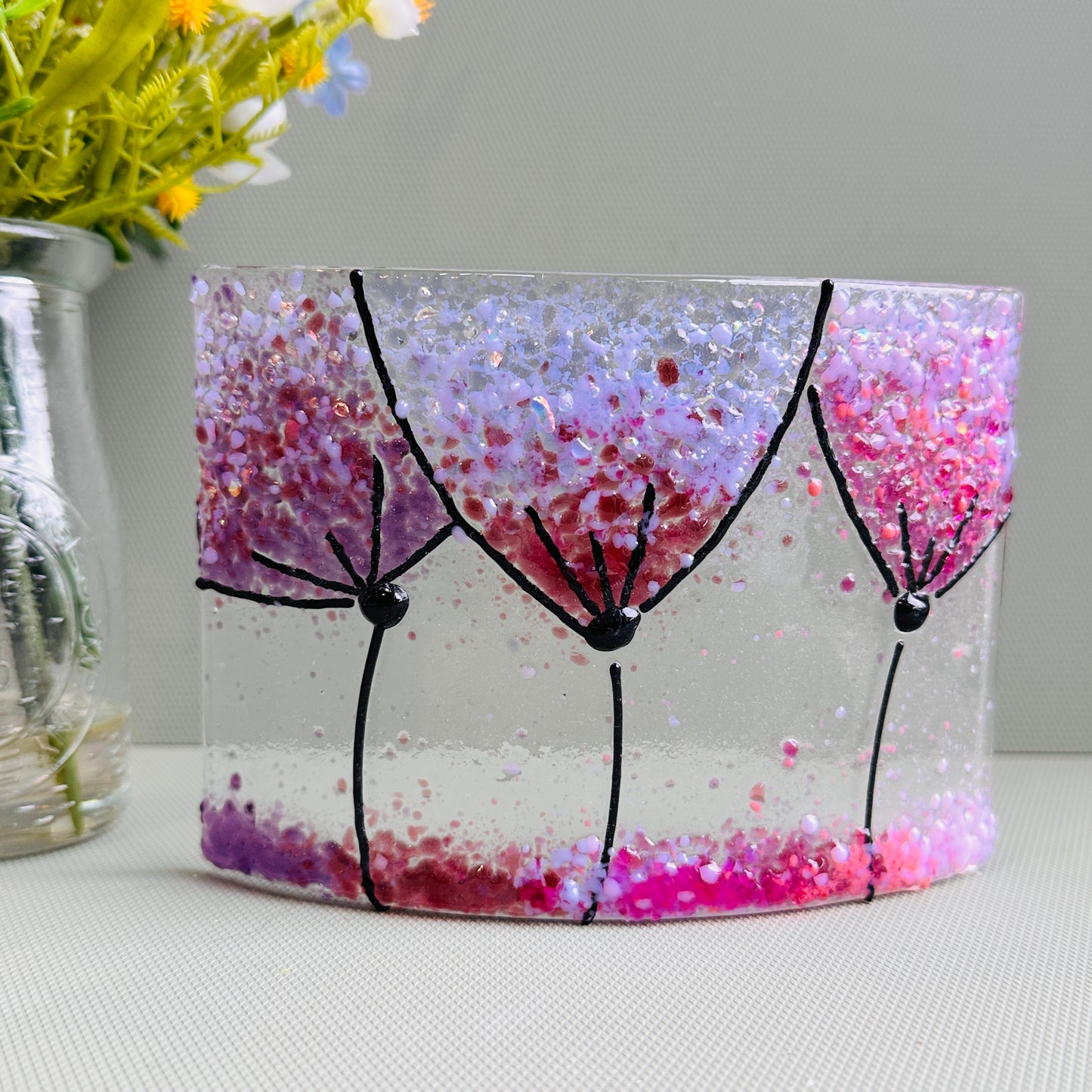 SALE Pink allium Medium Curve