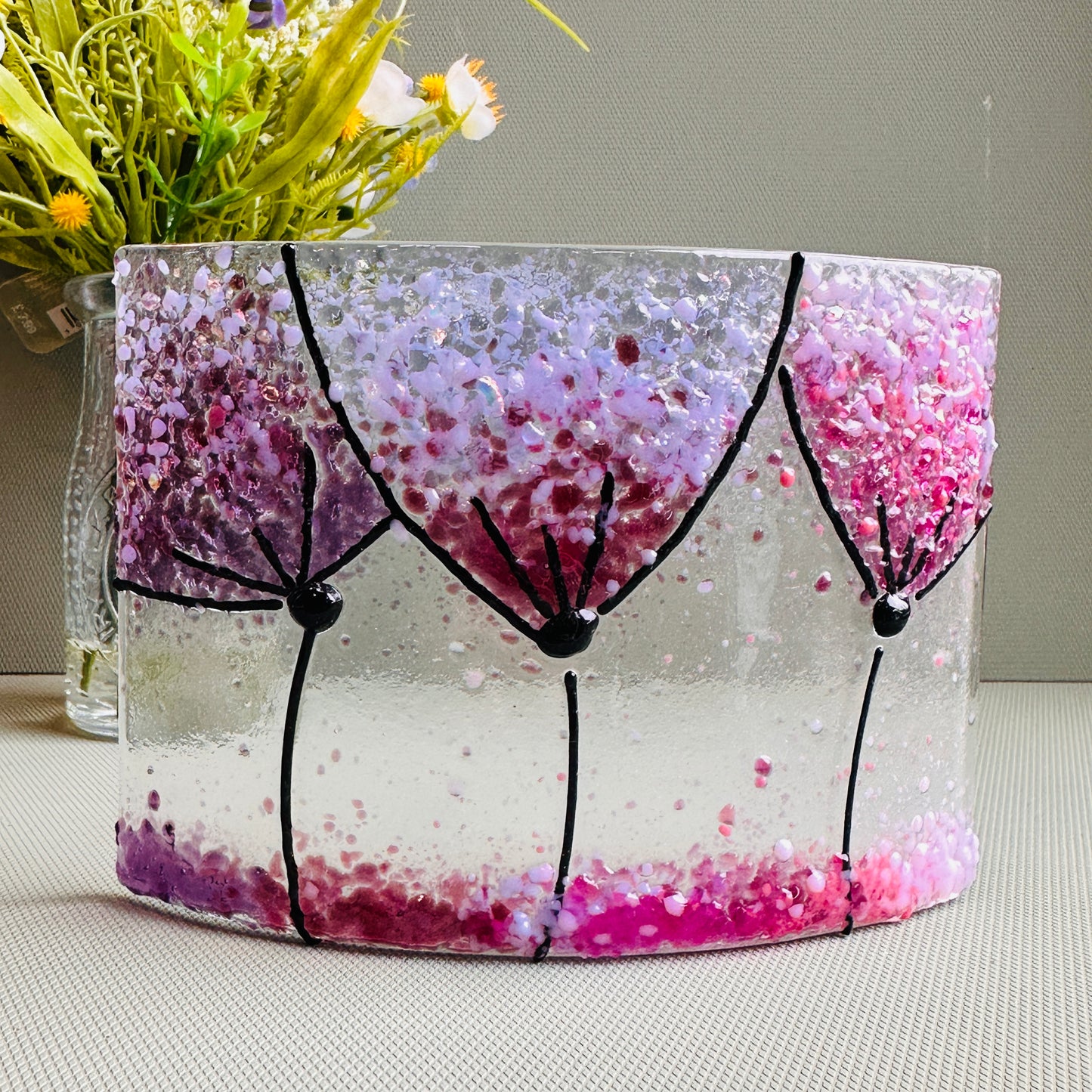 SALE Pink allium Medium Curve