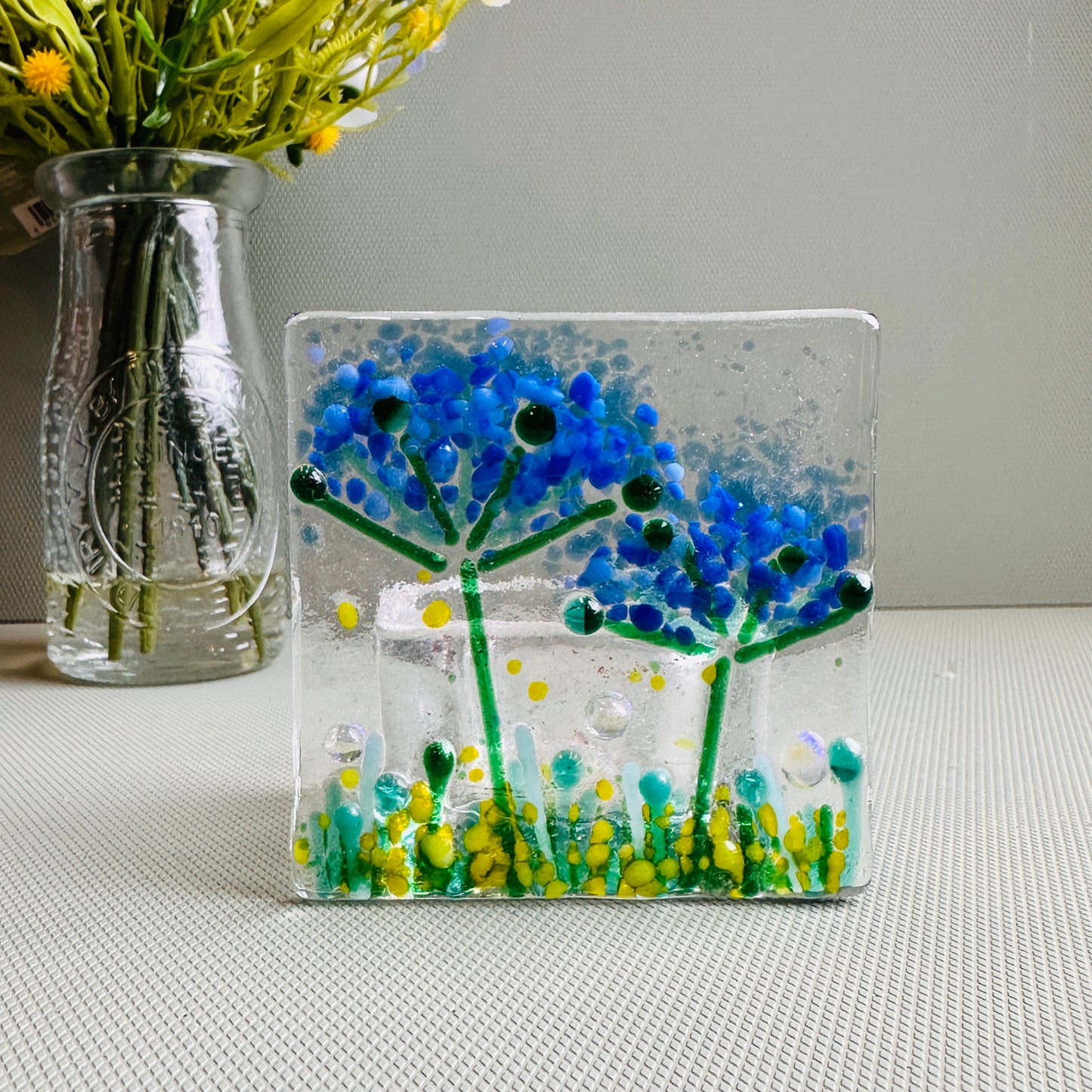 SALE Blue allium Tea Light