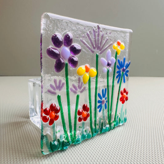 Flower tealight holder