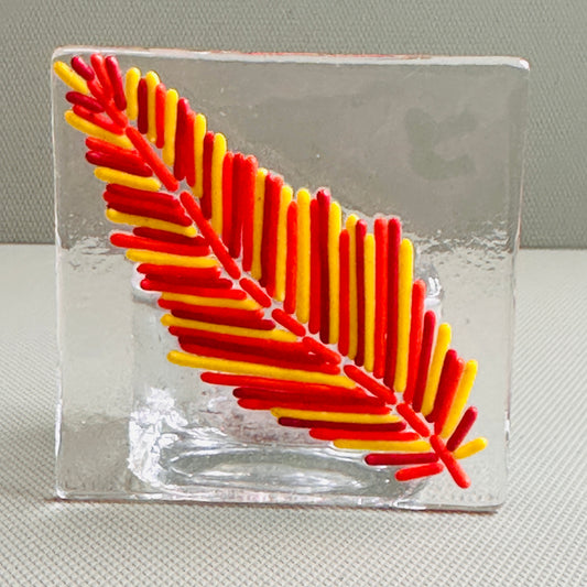 SALE Feather tealight holder