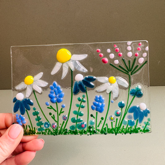 SALE Flower panel ( can be a hanger or in a stand)