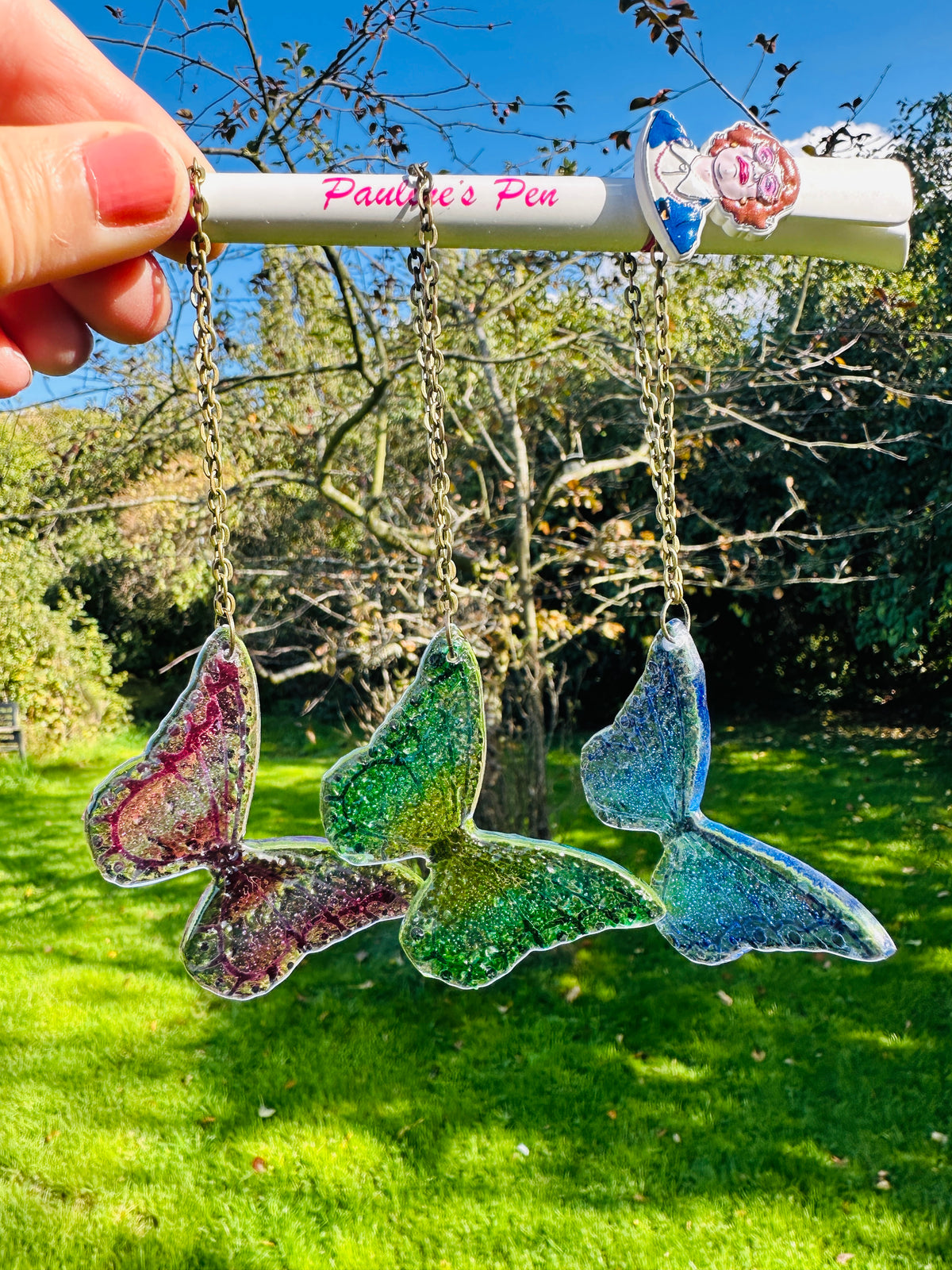 Butterfly glass hanging  - Super Seconds