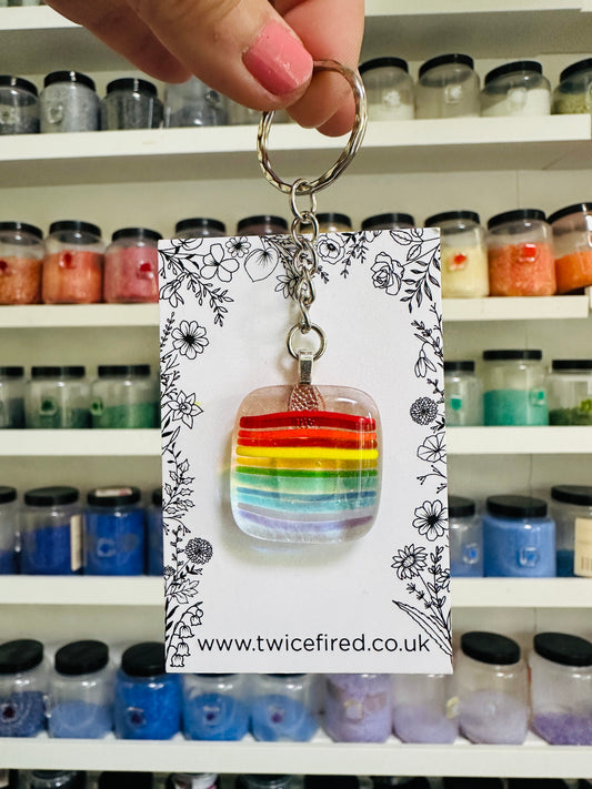 SALE Rainbow Keyring