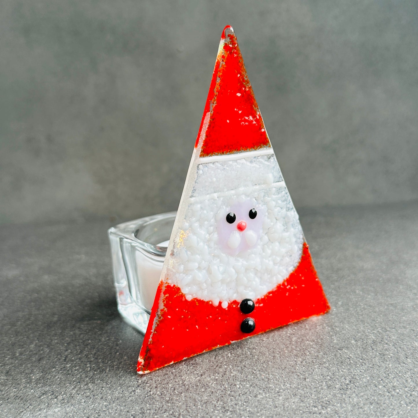 SALE Santa Christmas Tea Light Holder