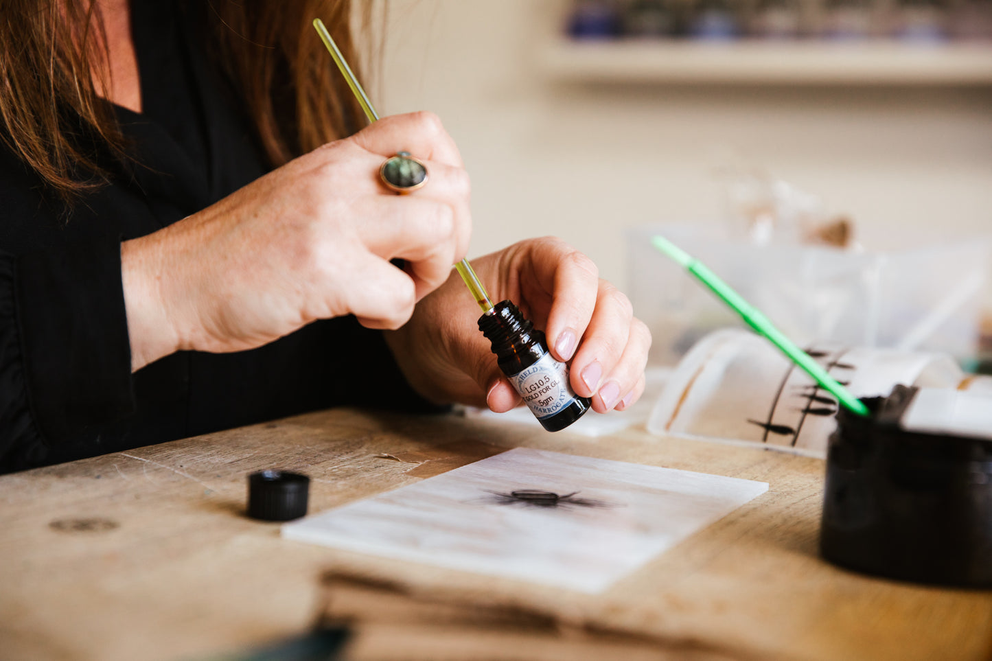 SALE White and Gold Dandelion Tea light