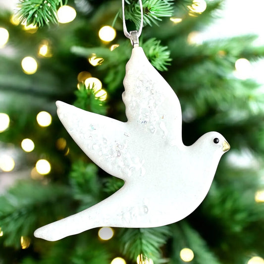 White Dove Christmas Tree Decoration