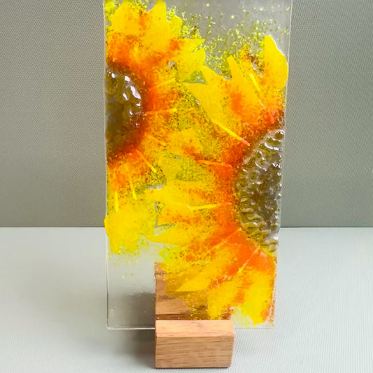 SALE Sunflower panel with stand.