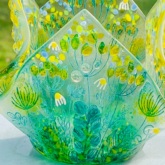 Yellow Tea Light Holder